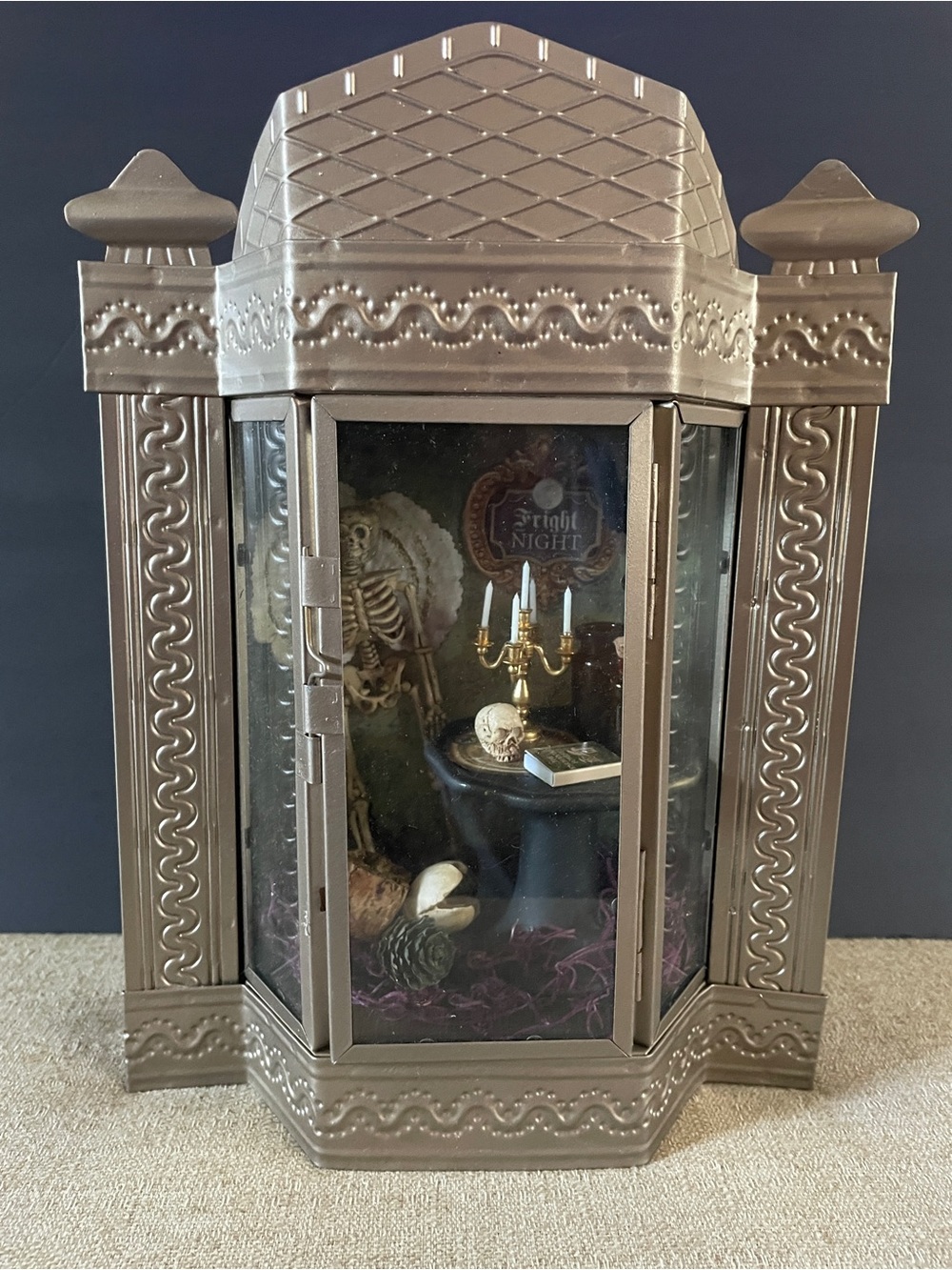 Metallic Bronze Gothic  Metal Handcrafted Halloween Room Decor